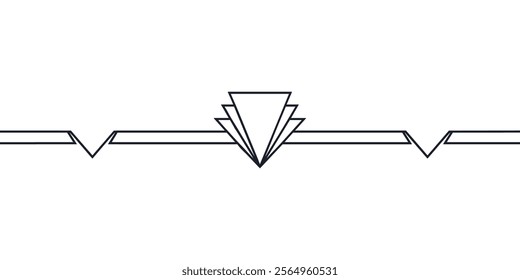 art deco divider. art deco border. 