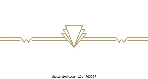 art deco divider. art deco border. 