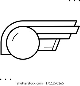 Diseño Art deco divisor en contornos