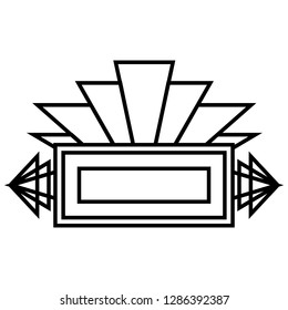art deco in elegant diamond logo patterns. Suitable for logos, labels, and more