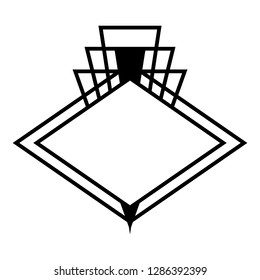 art deco in elegant diamond logo patterns. Suitable for logos, labels, and more