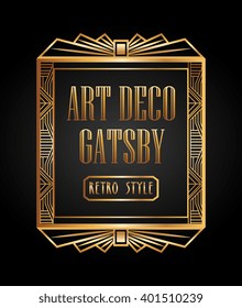 Art Deco Element Gatsby Design 