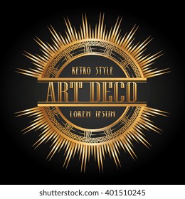 art deco element gatsby design 