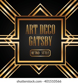 art deco element gatsby design 