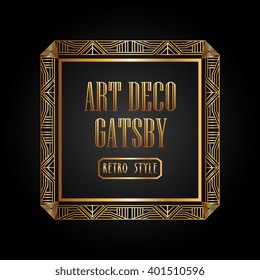 art deco element gatsby design 