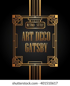 art deco element gatsby design 