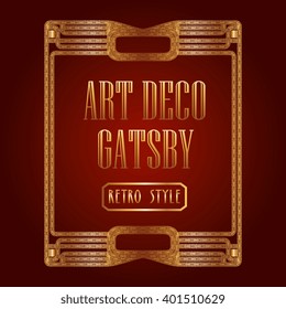 art deco element gatsby design 