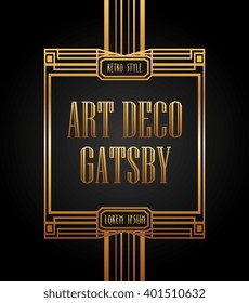 art deco element gatsby design 