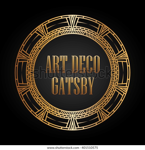 Art Deco Element Gatsby Design Stock Vector (Royalty Free) 401510575 ...