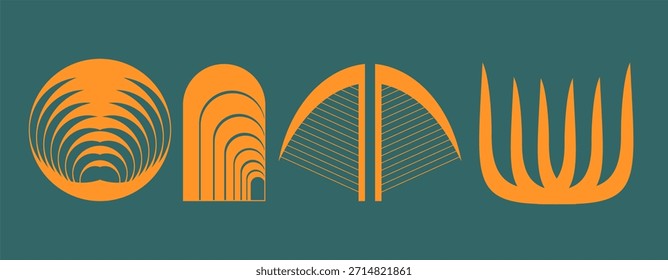 Símbolos art déco Elementos símbolos