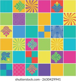 Art Deco, extravagante levensstijl van de Jazz Age, geometrische en symmetrische patronen met gedurfde bochten of strakke lijnen, een moderne twist in levendige kleuren
