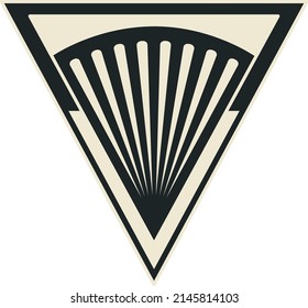 Art Deco Fan Triangle Detail