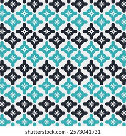 art deco floral pattern backgorund