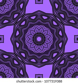 Art deco floral pattern of geometric elements. seamless pattern. Vector illustration. design for printing, presentation, textile industry