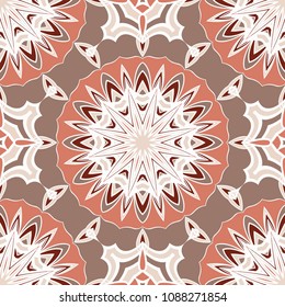 Art deco floral pattern of geometric elements. seamless pattern. Vector illustration. design for printing, presentation, textile industry