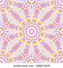 Art deco floral pattern of geometric elements. seamless pattern. Vector illustration. design for printing, presentation, textile industry