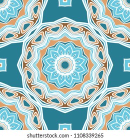 Art deco floral pattern of geometric elements. seamless pattern. Vector illustration. design for printing, presentation, textile industry