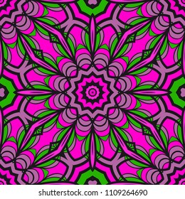 Art deco floral pattern of geometric elements. seamless pattern. Vector illustration. design for printing, presentation, textile industry