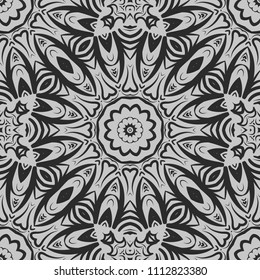 Art deco floral pattern of geometric elements. seamless pattern. Vector illustration. design for printing, presentation, textile modern industry.