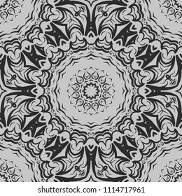 Art deco floral pattern of geometric elements. seamless pattern. Vector illustration. design for printing, presentation, textile modern industry.