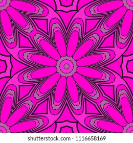 Art deco floral pattern of geometric elements. seamless pattern. Vector illustration. design for printing, presentation, textile industry