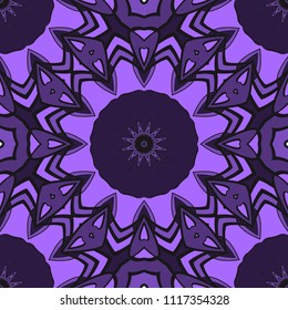 Art deco floral pattern of geometric elements. seamless pattern. Vector illustration. design for printing, presentation, textile industry