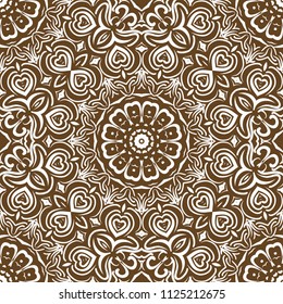 Art deco floral pattern of geometric elements. seamless pattern. Vector illustration. design for printing, presentation, textile modern industry.