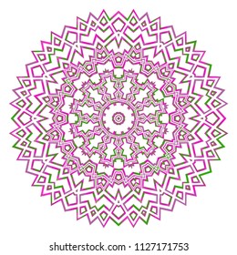 Art deco floral pattern of geometric elements. seamless pattern. Vector illustration. design for printing, presentation, textile industry