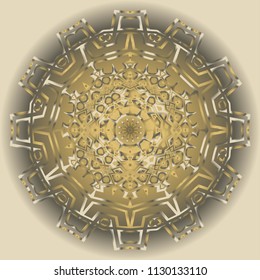Art deco floral pattern of geometric elements. seamless pattern. Vector illustration. design for printing, presentation, textile industry