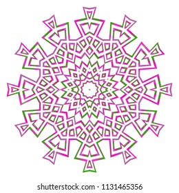 Art deco floral pattern of geometric elements. seamless pattern. Vector illustration. design for printing, presentation, textile industry