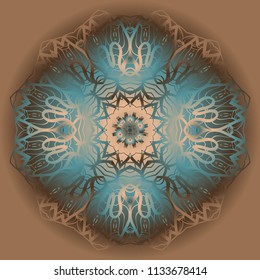 Art deco floral pattern of geometric elements. seamless pattern. Vector illustration. design for printing, presentation, textile industry