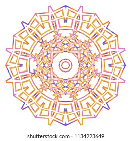 Art deco floral pattern of geometric elements. seamless pattern. Vector illustration. design for printing, presentation, textile industry