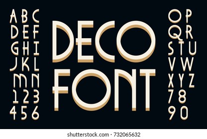 Art Deco Font High Res Stock Images Shutterstock