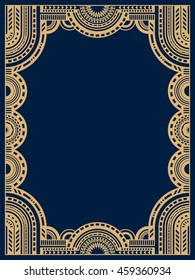 Art Deco frame or background