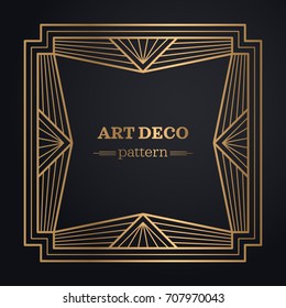 art deco frame background