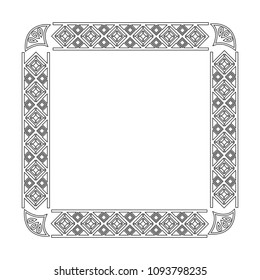 art deco frame elegant decorative square style