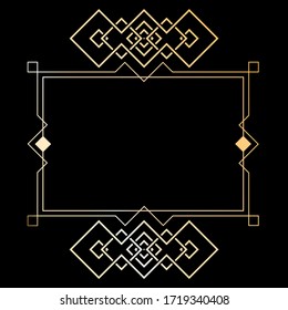 Art-Deco-Rahmen-Gold