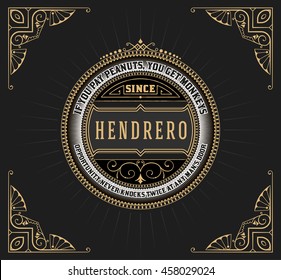 Art deco frame and label design, Resource for Hotel, Spa, Restaurant, Jewelry and other Product tags. Vector illustration