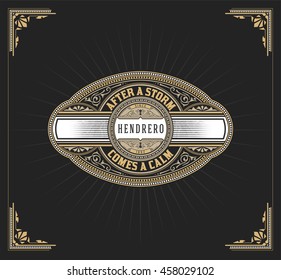 Art deco frame and label design, Resource for Hotel, Spa, Restaurant, Jewelry and other Product tags. Vector illustration