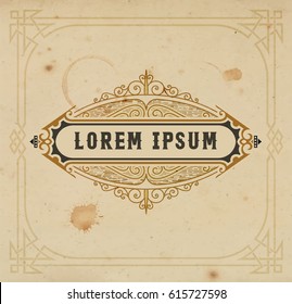 Diseño de marcos y etiquetas Art Déco, Recursos para Hotel, Spa, Restaurante, Joyería y otras etiquetas de Producto. Ilustración del vector