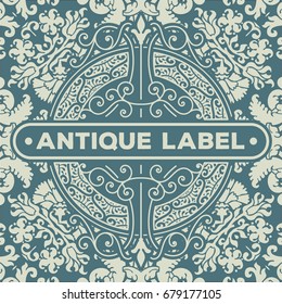 Art deco frame and label design, Resource for Hotel, Spa, Restaurant, Jewelry or other Product tags. Vector illustration