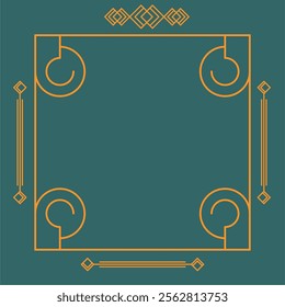 Art Deco frame for menu or flyer