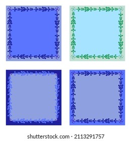 Art deco frame.Frame with  ornament. Ancient traditions. Vector.Medieval ornament.EPS10	