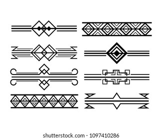 art deco frames and borders