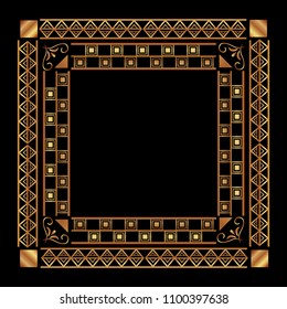 art deco frames and borders
