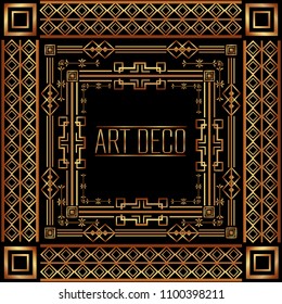 art deco frames and borders