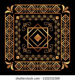 art deco frames and borders