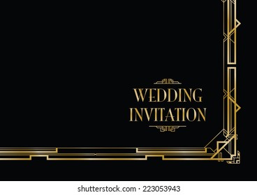 art deco gatsby style background