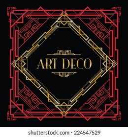 art deco gatsby style background