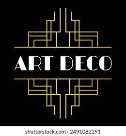 Art Deco Gatsby Style Label Logo. Good For Any Business